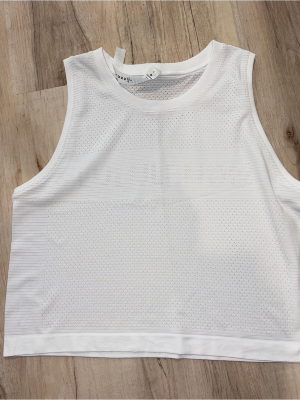 Lululemon Lot Breeze By Muscle Tank Sz 6 White Grey Sage NWT - Picture 2 of 5